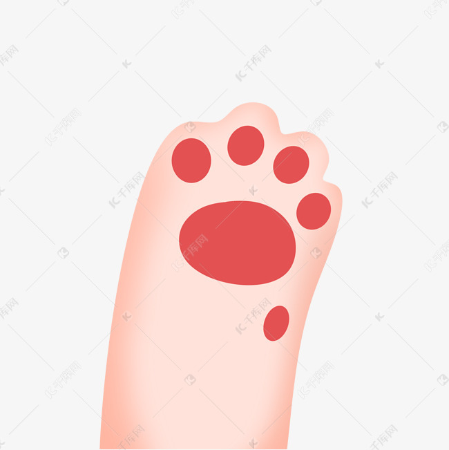 可爱红色小脚丫