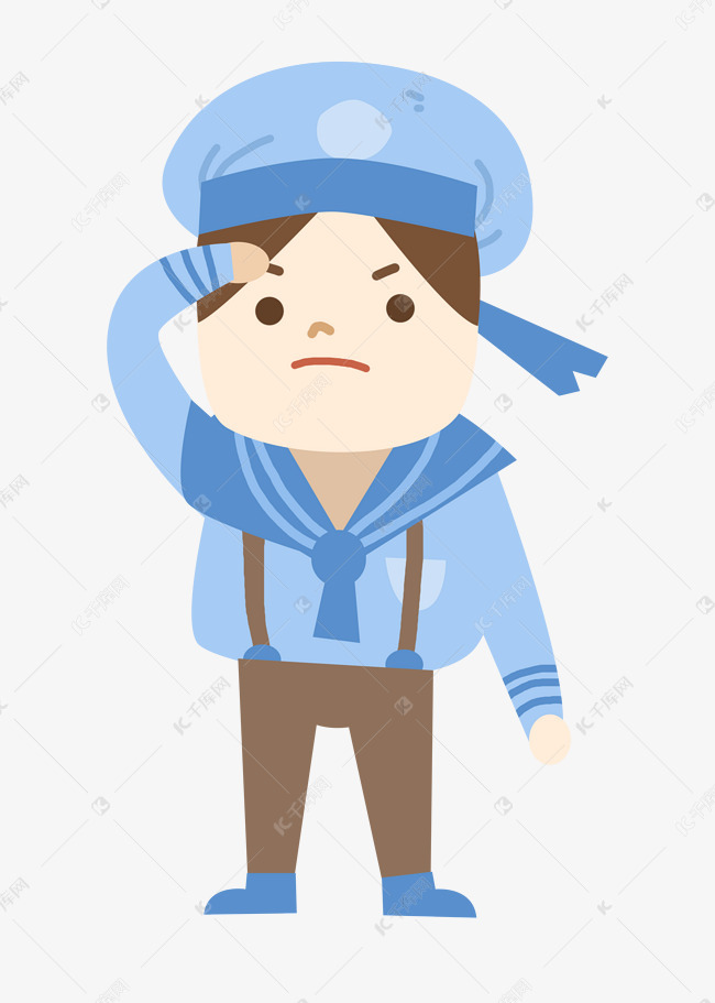 敬礼海军军人