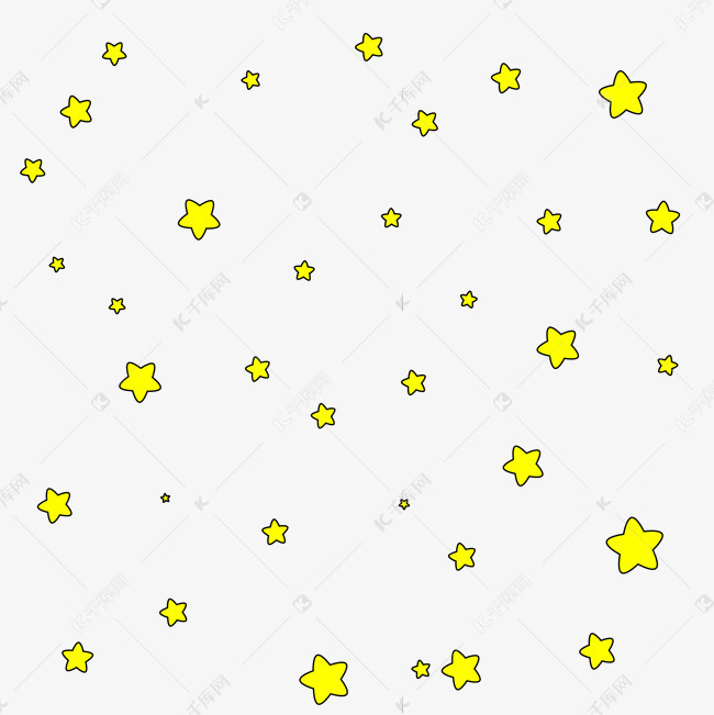 可爱的黄色星星底纹