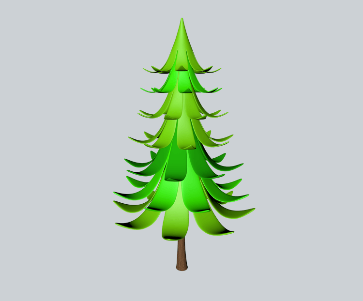 c4d植树节松树免扣png