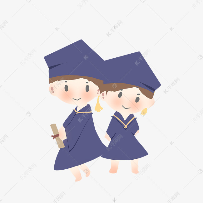 毕业季男孩学士服