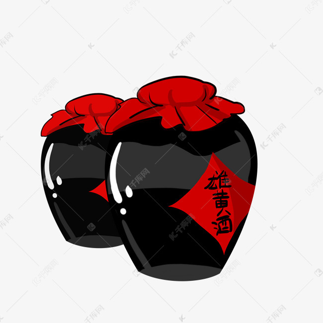 两坛端午节雄黄酒