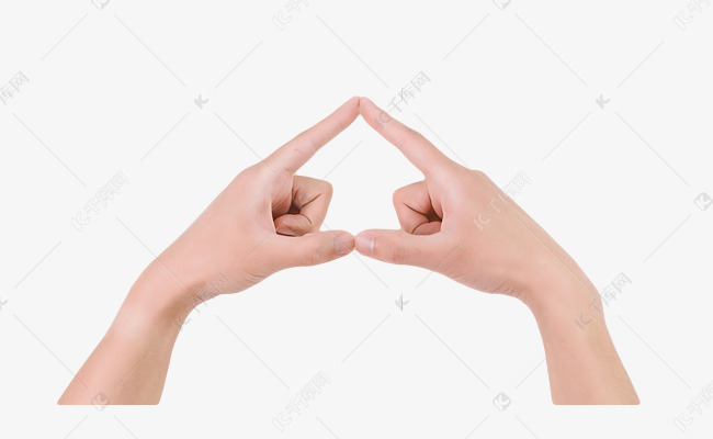 人物双手比心手势