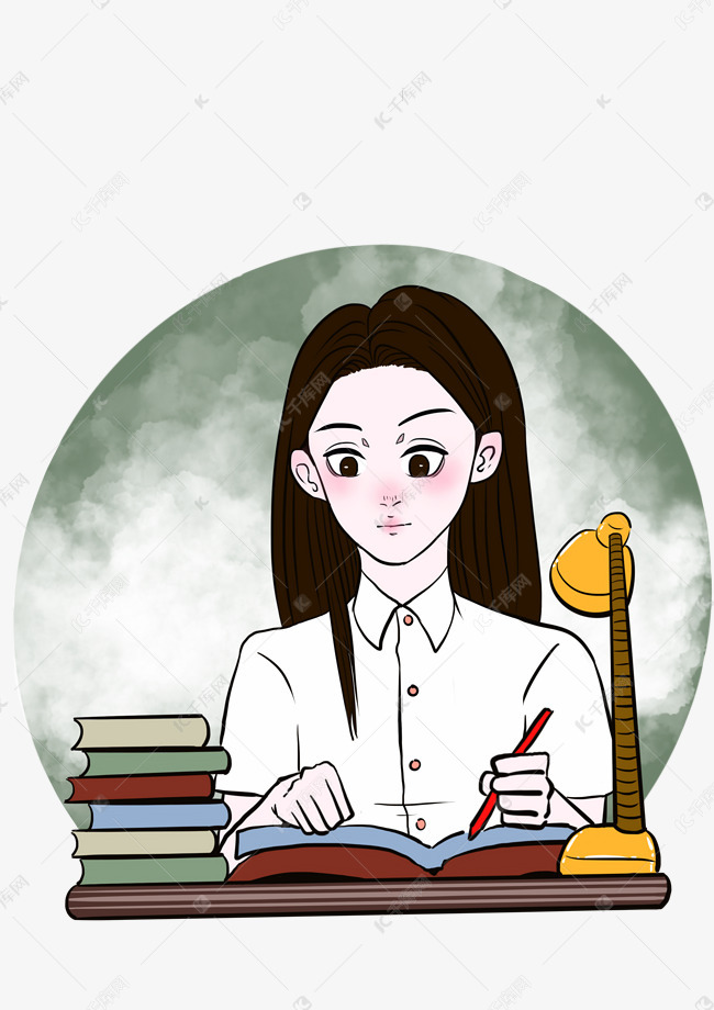 教师节老师在认真批改学生作业