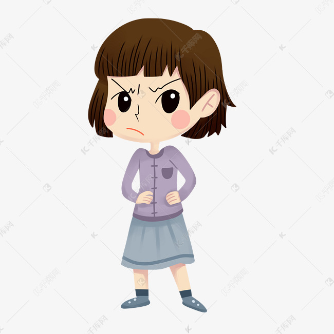 撒娇生气了女孩