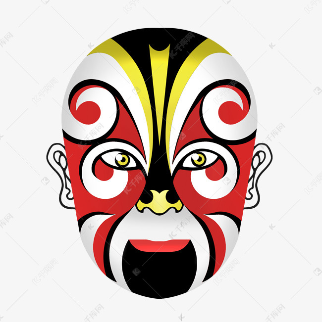 京剧花脸脸谱