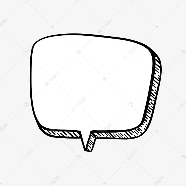 简笔画气泡框3