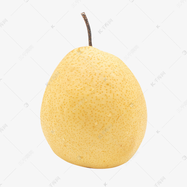 一个黄色梨子