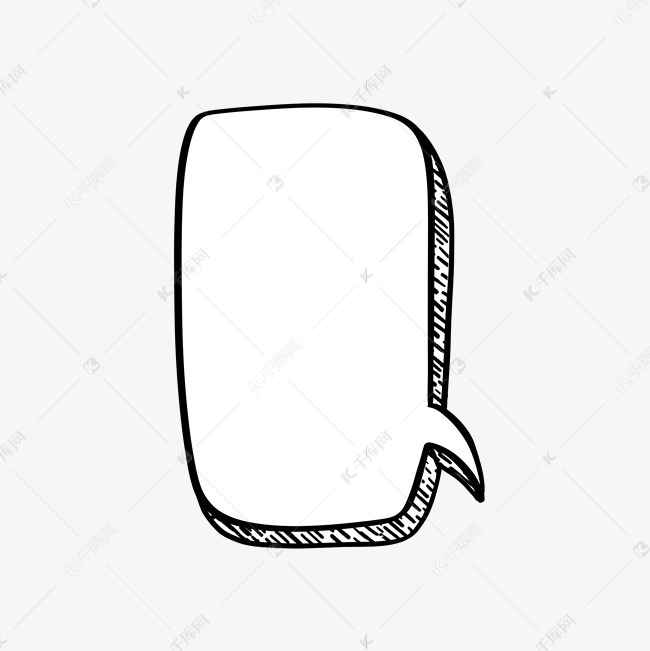 简笔画气泡框11