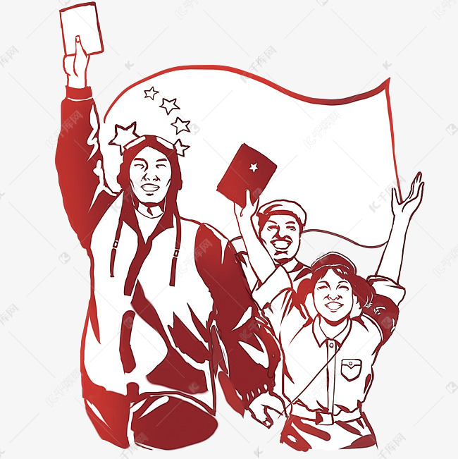 红军战士剪影