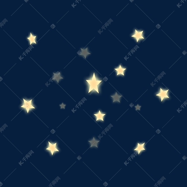 发光星星png素材