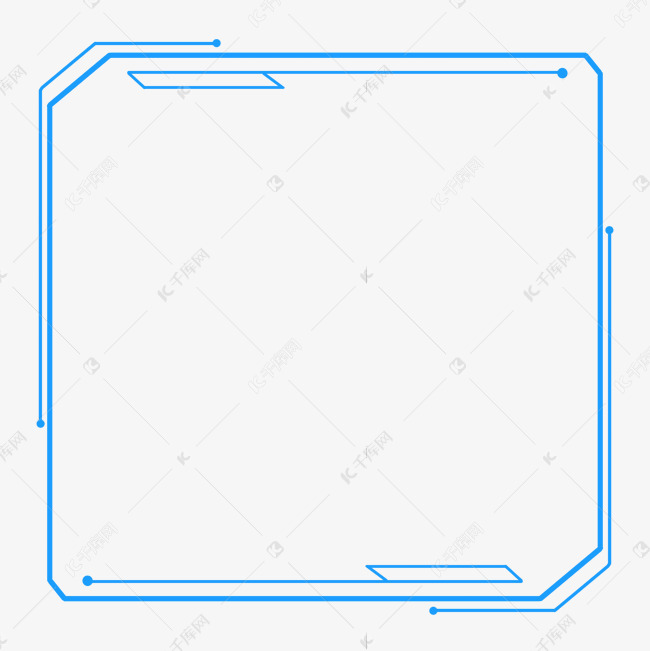 线条科技创意边框