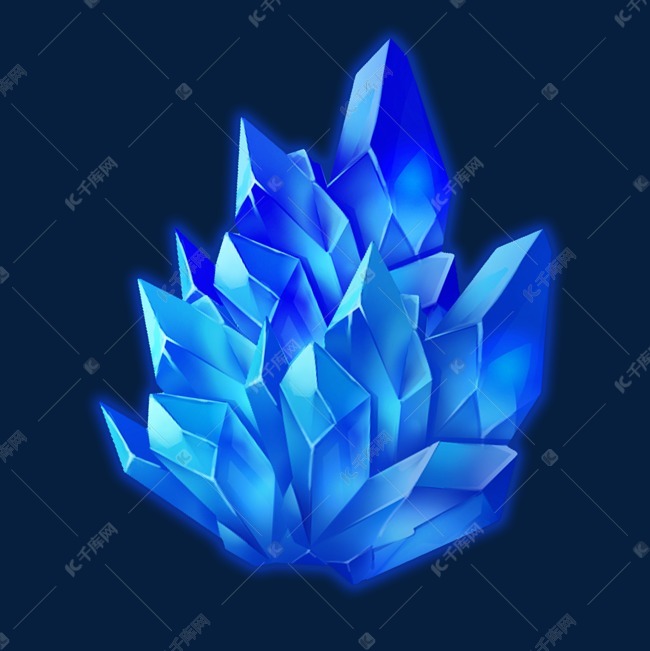 原画游戏蓝色水晶