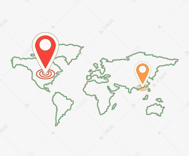 世界地图定位坐标