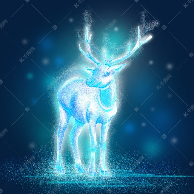梦幻梅花鹿动物