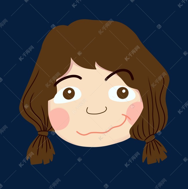 女性撇嘴表情