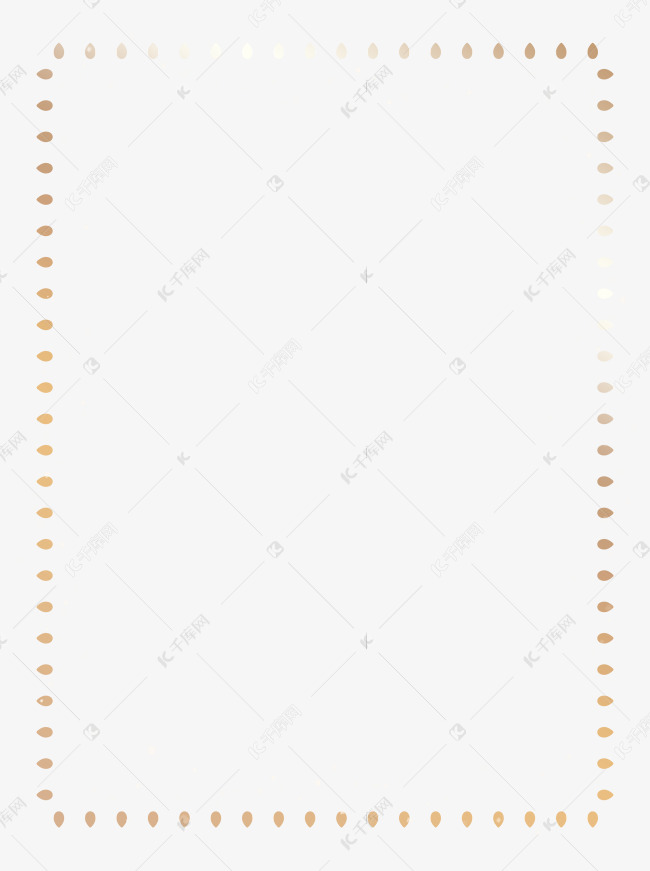 金色简约海报边框装饰
