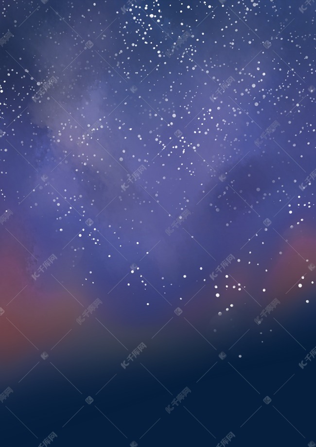 布满星星夜空