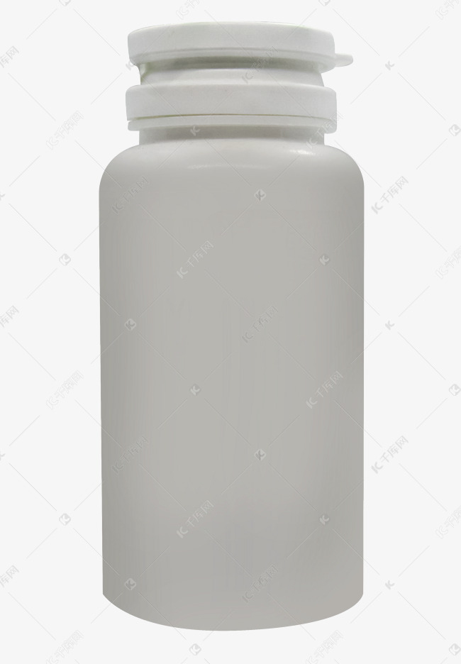 白色空白药瓶