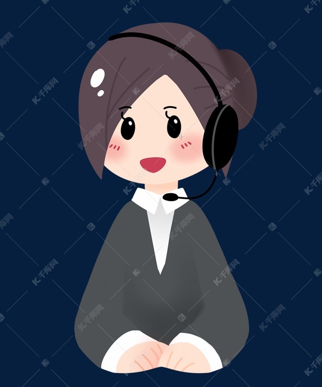 打电话客服人物