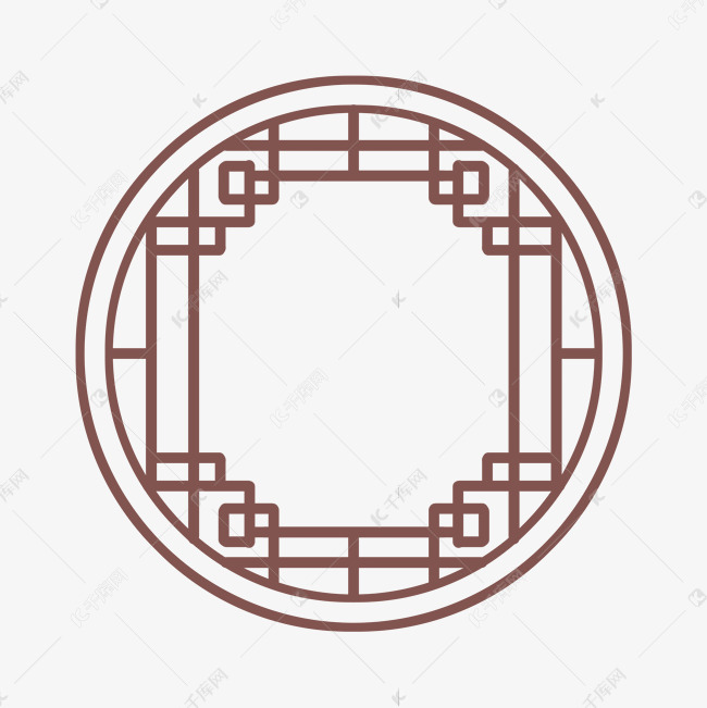 边框纹理棕色中国风边框