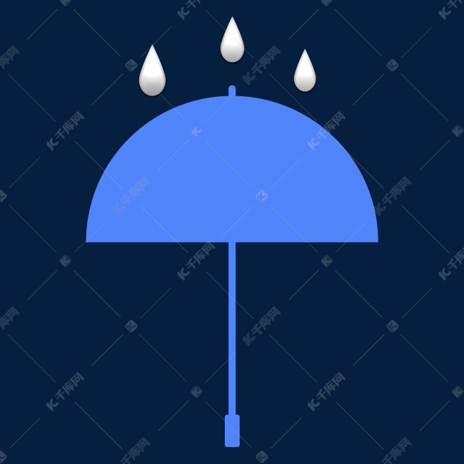 雨伞防水水滴素材图片免费下载-千库网