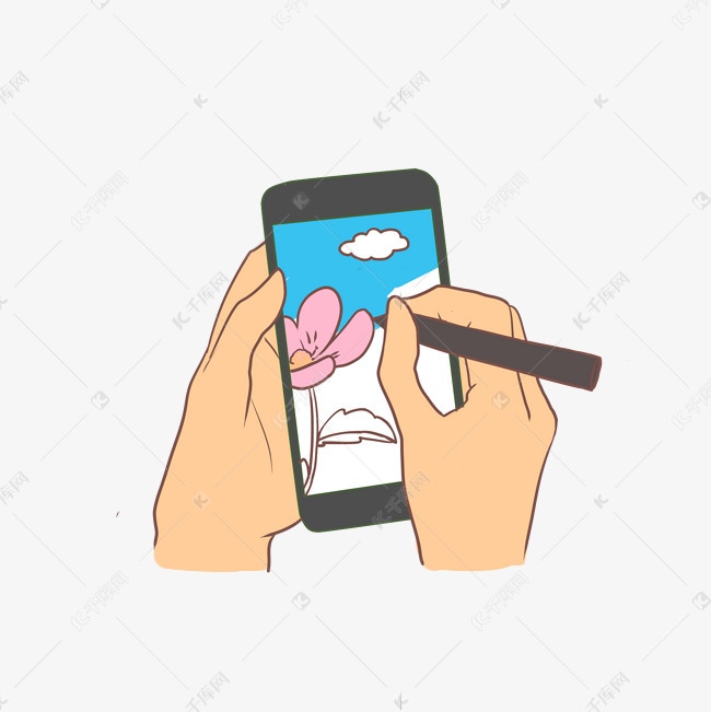 拿手机点读手势