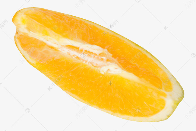 黄色切开橙子