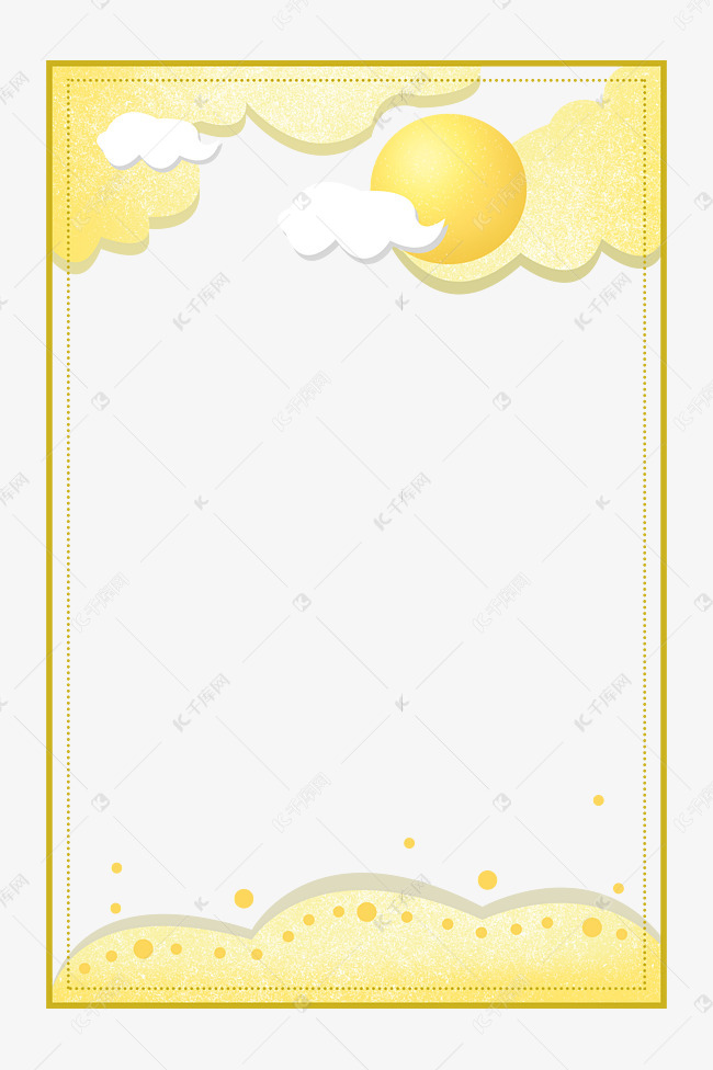 中秋节月亮圆月中秋佳节金色边框素材图片免费下载-千库网