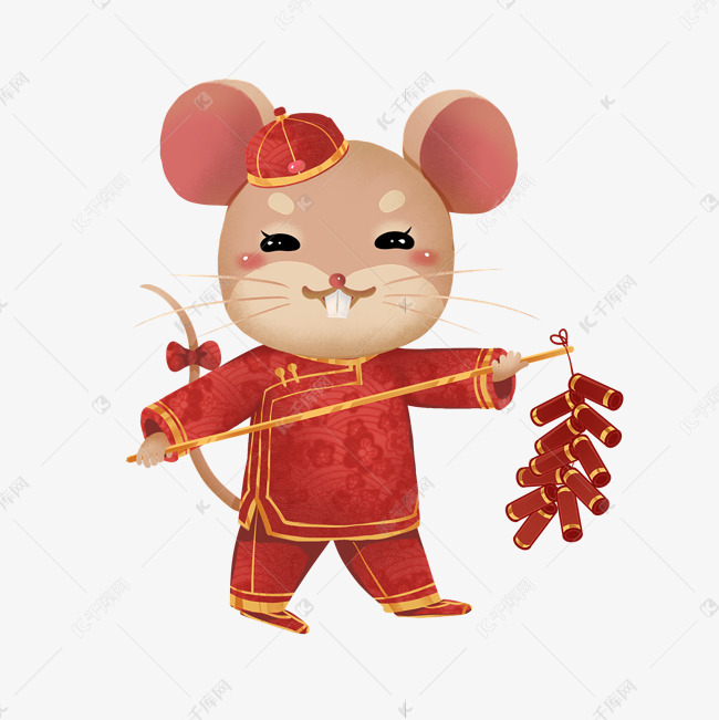 2020鼠年鞭炮子鼠