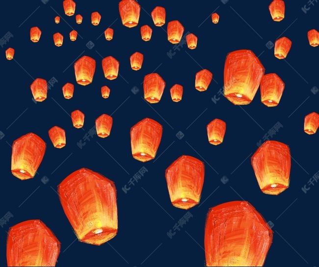 中元节孔明灯