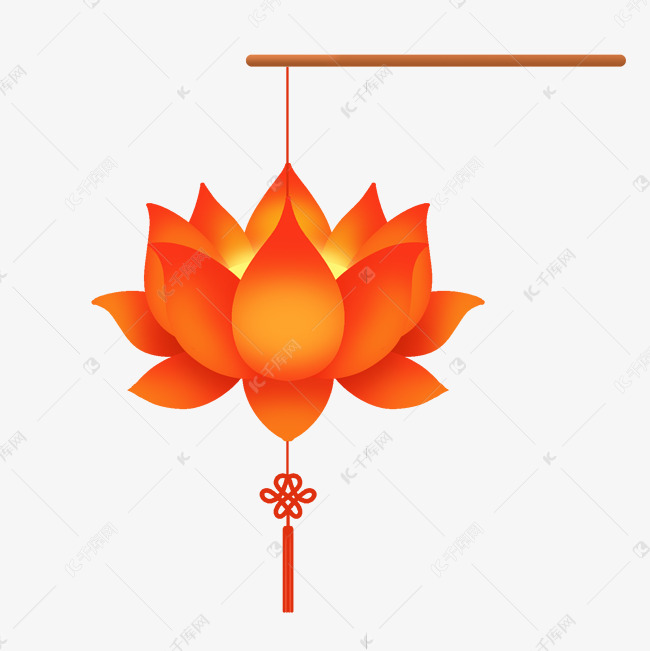 中元节手提荷花灯