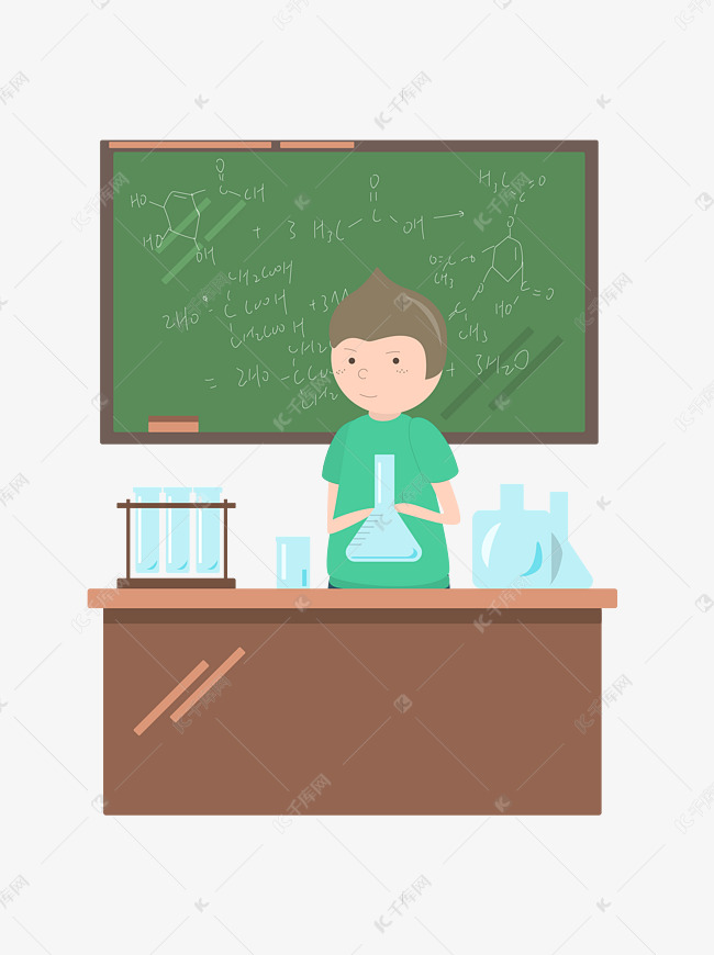 教师节卡通矢量化学老师素材