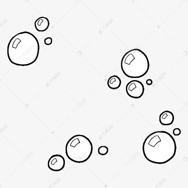 简约手绘卡通气泡