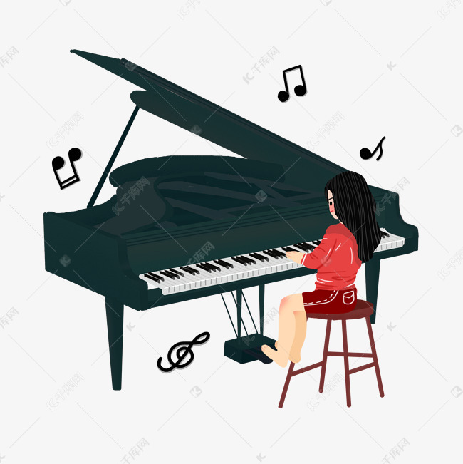 暑期培训钢琴课女生音乐社团招新