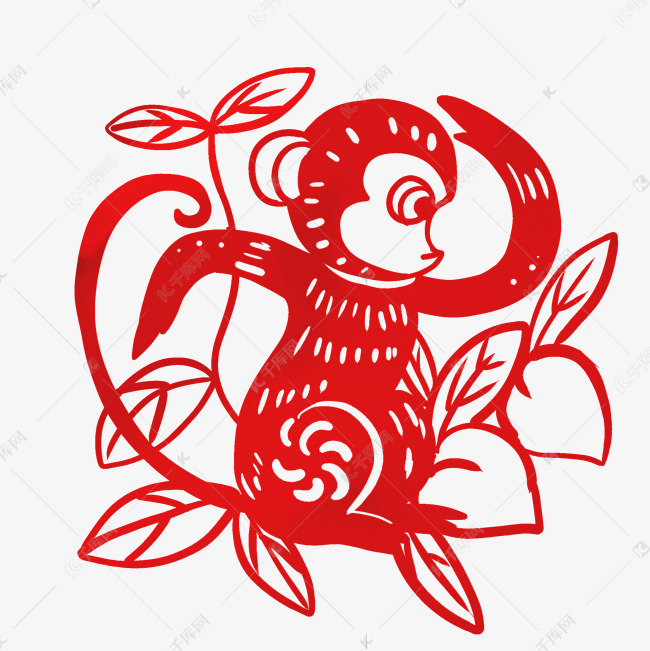 孙猴子动物剪纸
