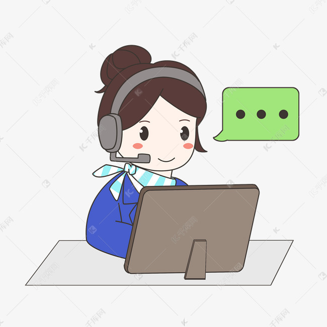 女性客服人员
