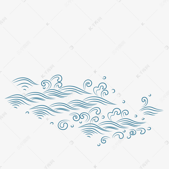 日本浮世绘水纹