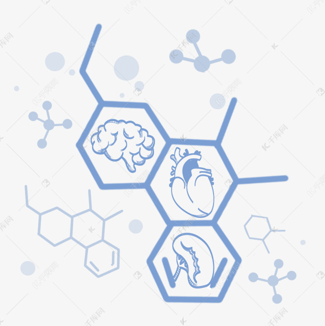 医学化学元素卡通素材图片免费下载-千库网