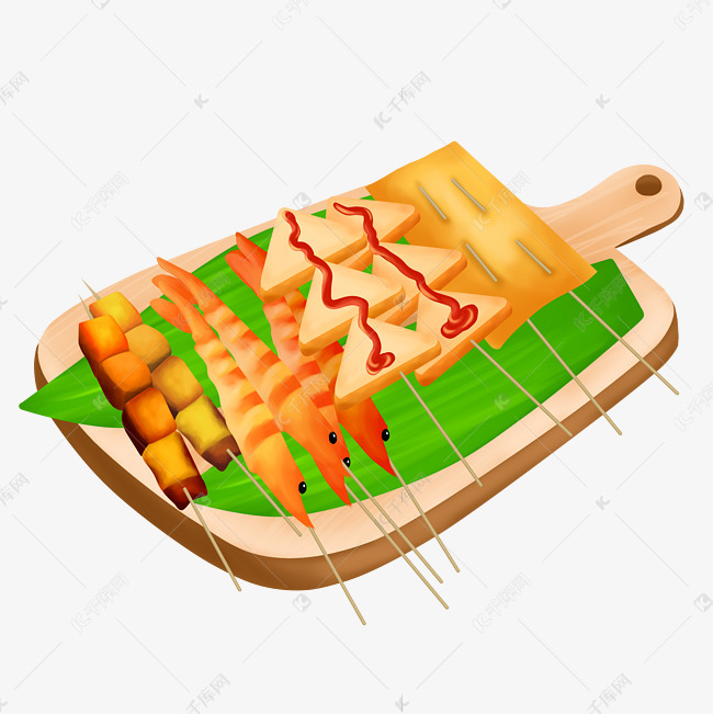 一盘黄色炸串