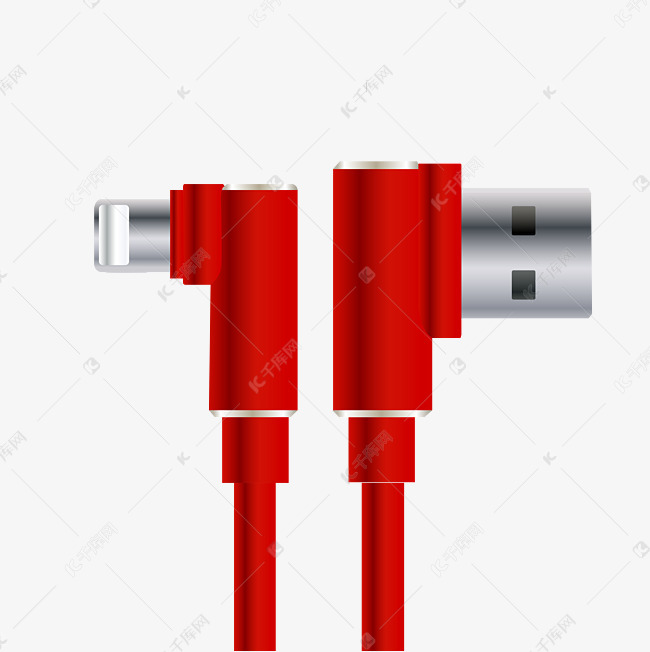 红色的数据线