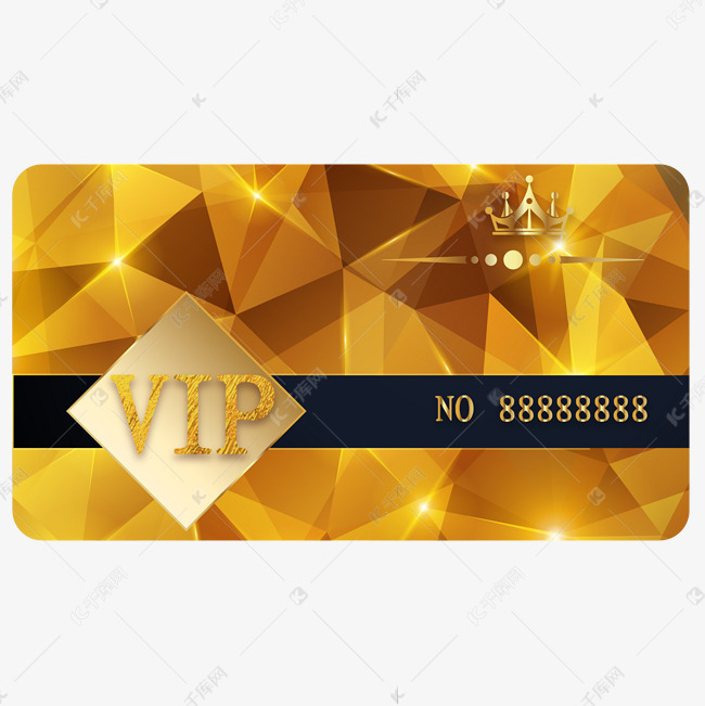 金色高档vip会员卡素材图片免费下载-千库网