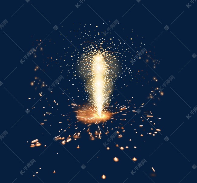 燃放烟花火星