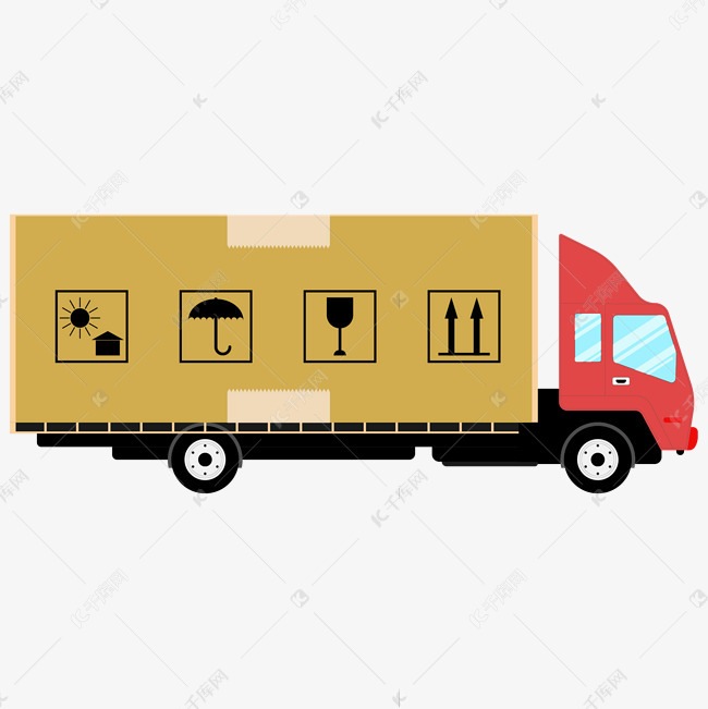 卡通物流货车