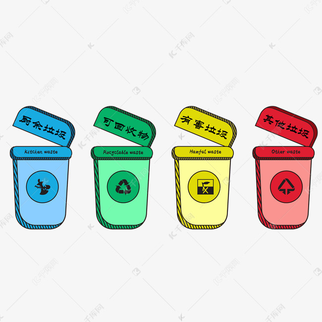 京垃圾分类垃圾桶