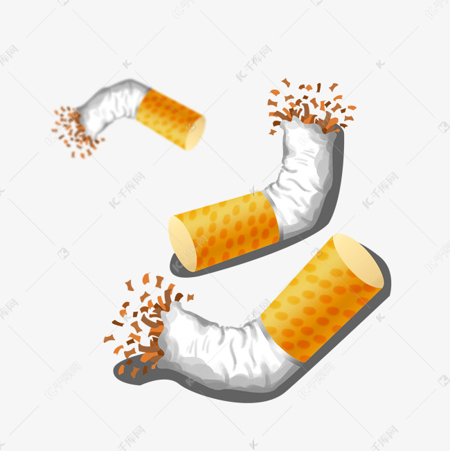 抽完的烟头