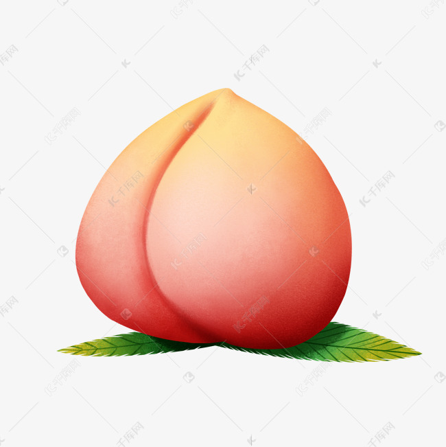 粉色水果桃子