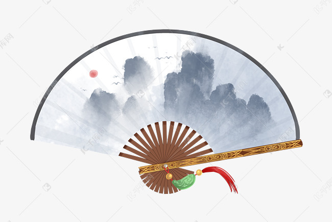 古风折扇扇子素材图片免费下载-千库网