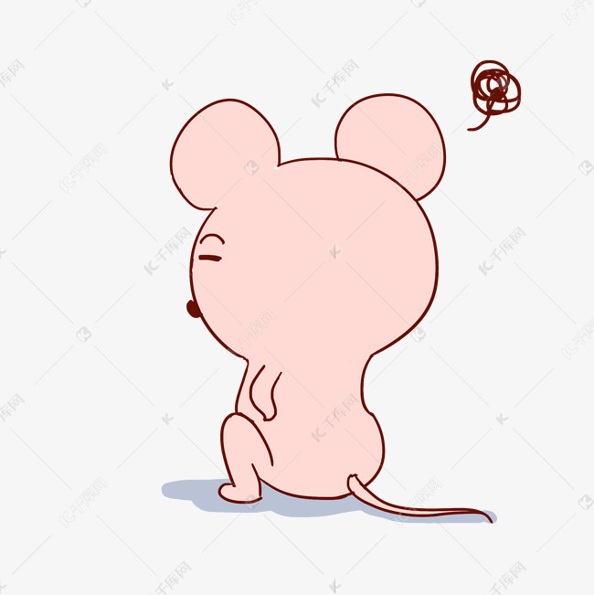 老鼠无奈表情包元素
