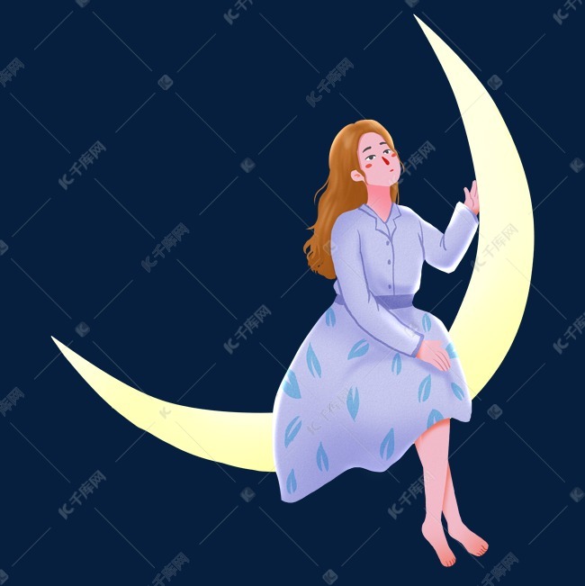 冷淡风月亮上的少女